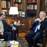 Συνάντηση του Προέδρου της Δημοκρατίας Κωνσταντίνου Αν. Τασούλα με τον Πρύτανη του ΕΚΠΑ Γεράσιμο Σιάσο